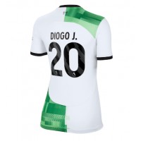 Camiseta Liverpool Diogo Jota #20 Visitante Equipación para mujer 2023-24 manga corta